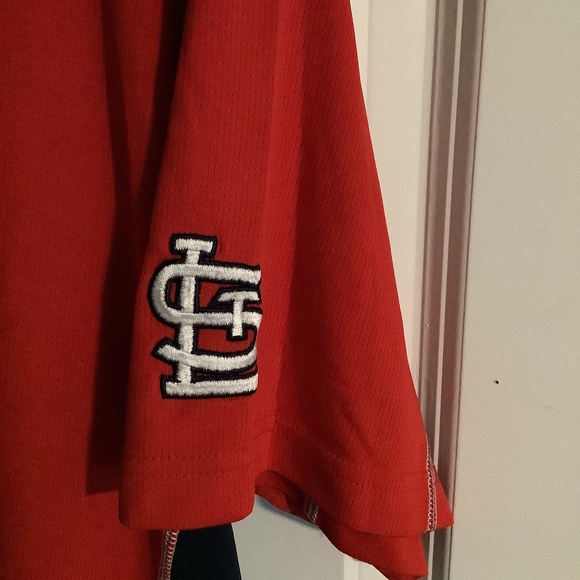 St Louis Cardinals MLB Warmup Jersey Mens Large - Picture 3 of 9